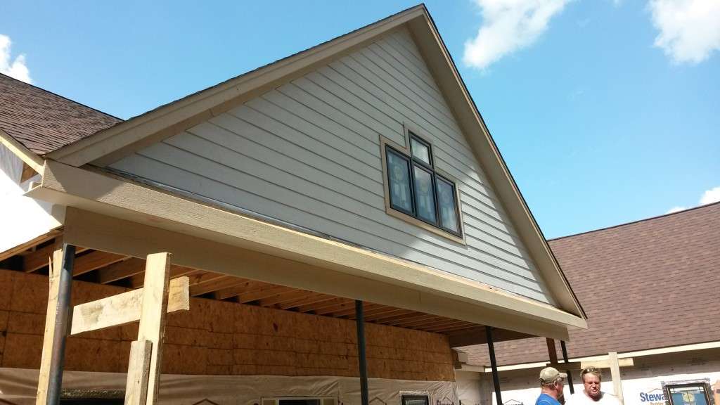 Hardie Plank works well for siding as well as soffit.