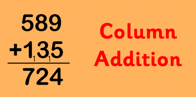 Addition is best done in columns.