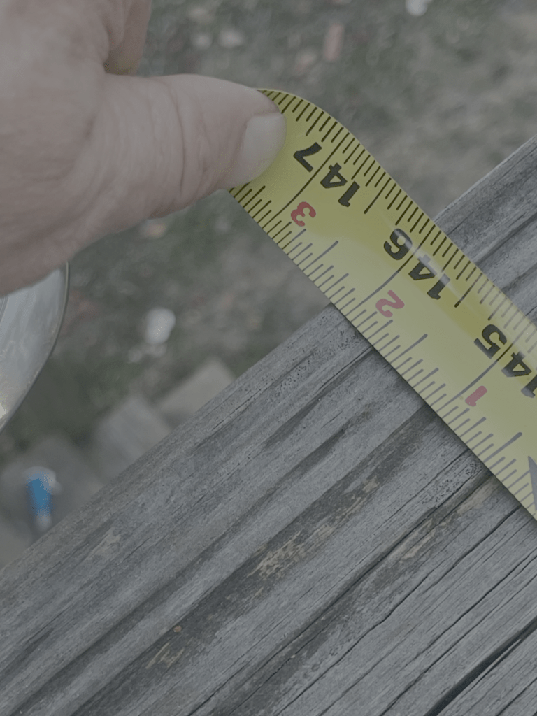 Measure the rafter span directly.